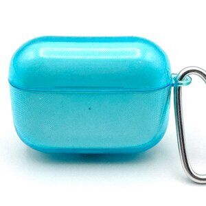 NWT Transparent NEON BLUE Silicone Case for Apple Airpods Pro 2